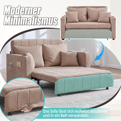 Zweisitzer Sofa mit Schlaffunktion & Aufbewahrung