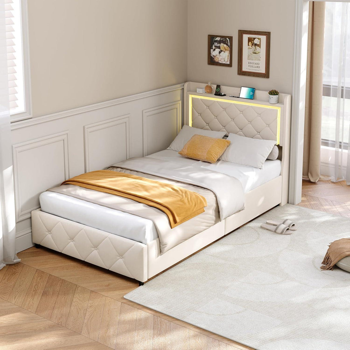 Ausziehbares Schlafsofa 90/180x200cm mit Schublade