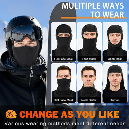Sturmhaube Fleece Balaclava Winddicht Atmungsaktiv für Outdoor & Motorrad
