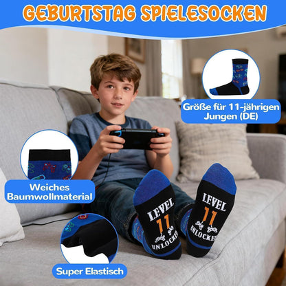 Gamer Geschenkset 11 Jahre | Geburtstagsgeschenk Junge mit Becher & Kissen