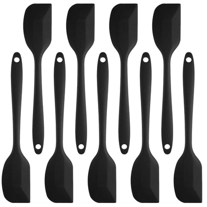9er Set Silikon Schaber | Spatel & Löffel für Küche & Backen