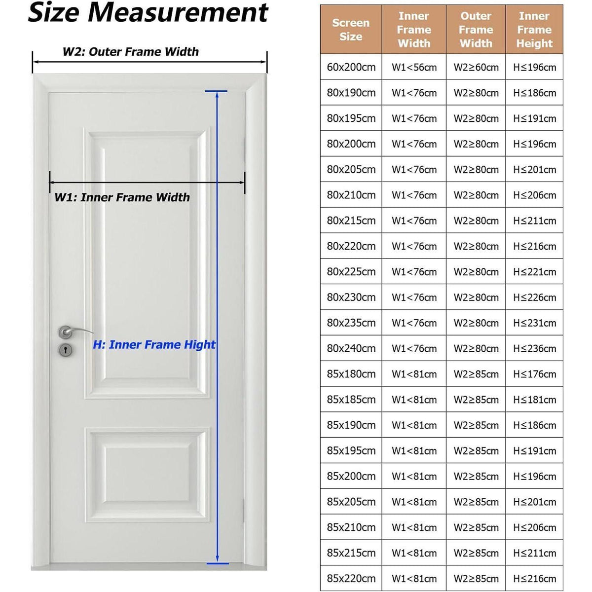 Fliegengitter Tür 85x190 cm – Magnet, Bohren Frei, Für Balkon & Terrasse
