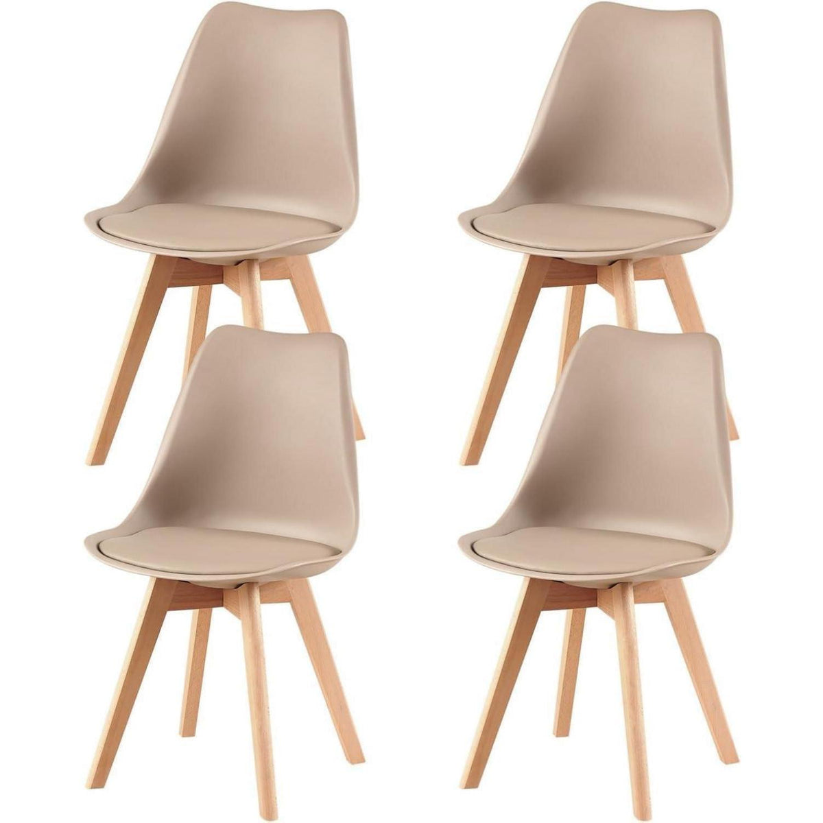 Esstisch Set 120cm mit 4 skandinavischen Stühlen