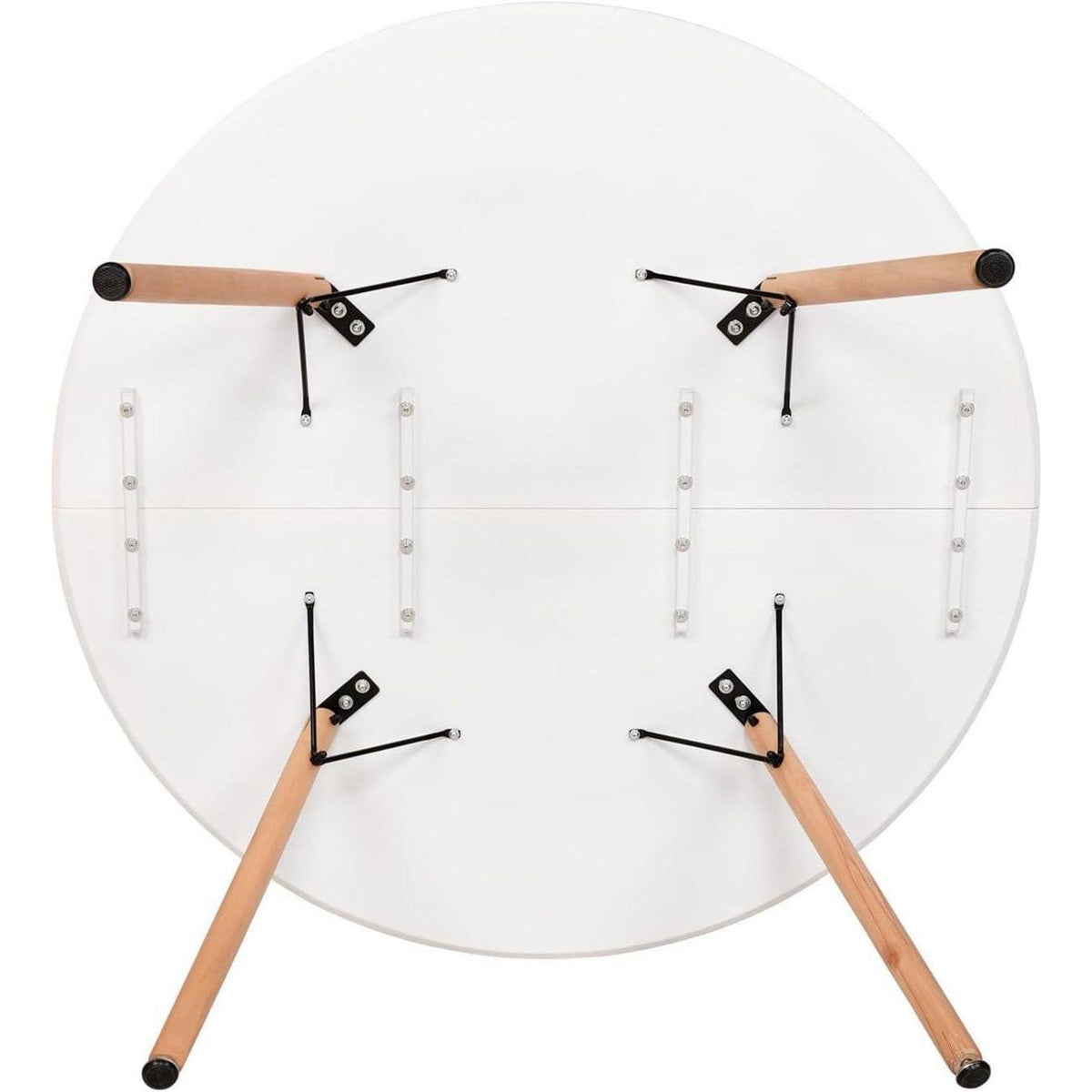 Esstisch Set 120cm mit 2 Grau Buche Stühlen
