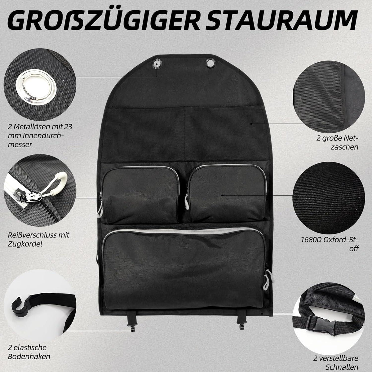 Organizer Tasche für VW T5/T6/T6.1 – Autositz Organizer für Camping