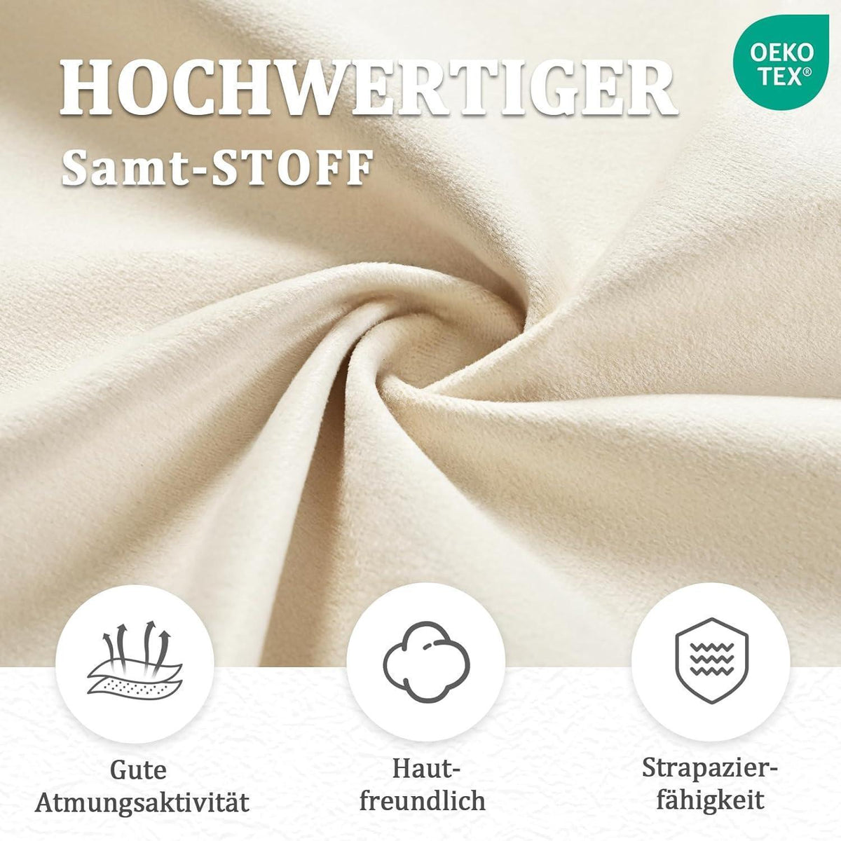 Drehbarer Esszimmerstuhl mit Armlehnen, Cremeweiß