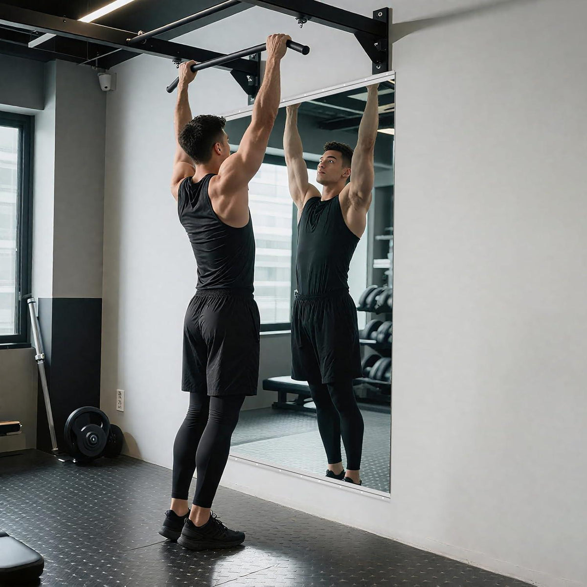2x Ganzkörperspiegel 122x61cm – Fitness, Yoga & Wandmontage