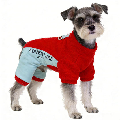 Fleece Hundepullover Rot XL – Winterwarmer Sweater für Kleine Hunde