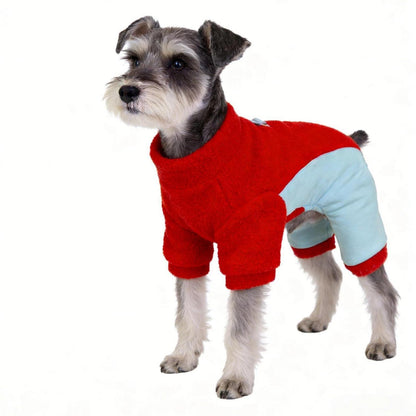 Fleece Hundepullover Rot XL – Winterwarmer Sweater für Kleine Hunde