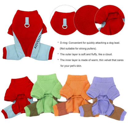 Fleece Hundepullover Rot XL – Winterwarmer Sweater für Kleine Hunde