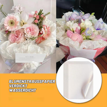Seidenpapier Weiß Glitzer 20 Blatt 70x50cm Geschenkpapier