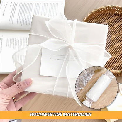 Seidenpapier Weiß Glitzer 20 Blatt 70x50cm Geschenkpapier