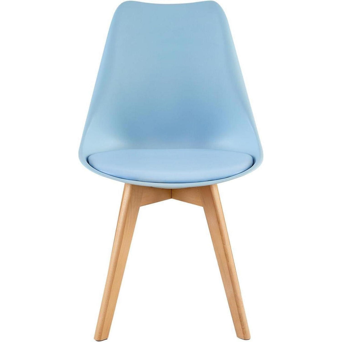 8 Esszimmerstühle Skandinavisch mit Sitzkissen & Holzbeinen
