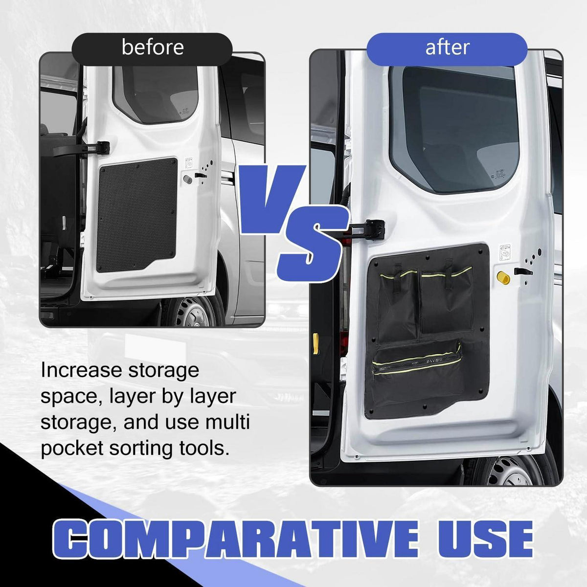 Scheunentor-Organizer für Ford Transit Custom 2012-2023