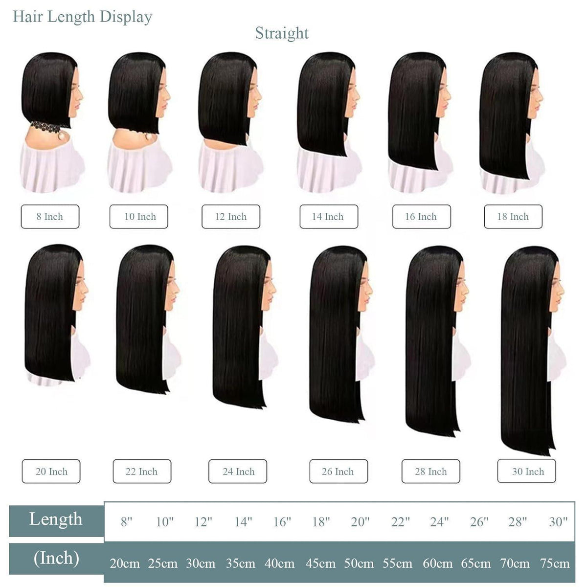 Glueless Perücke Gerade Lang 24 Inch HD Spitze Front Perücke
