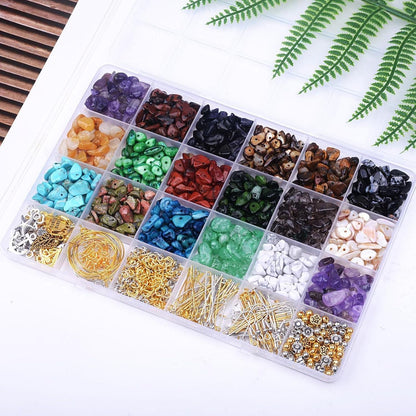 Schmuck Set mit Natursteinen – 1180 Perlen zum Selbermachen