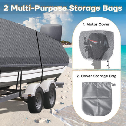 Bootsplane Wasserdicht 20-22ft – Abdeckplane für V-Rumpf Boote