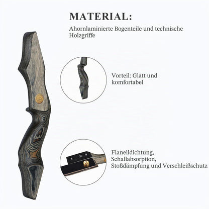 Recurvebogen Set 152cm – Jagd & Zieltraining für Erwachsene