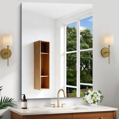 Rahmenloser Wandspiegel Rechteckig 100x75 cm – Modern & Klar