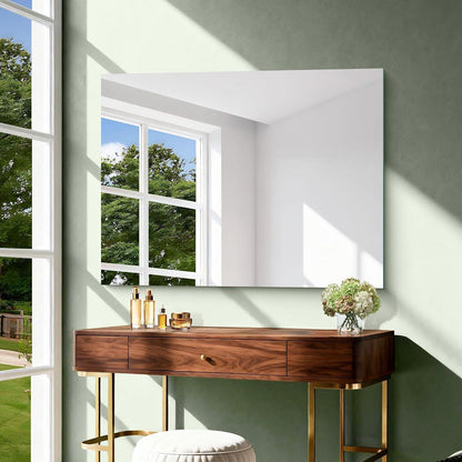 Rahmenloser Wandspiegel Rechteckig 100x75 cm – Modern & Klar