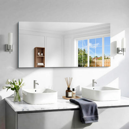 Rahmenloser Wandspiegel Rechteckig 120x60 cm – Modern & Klar