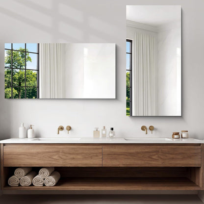 Rahmenloser Wandspiegel Rechteckig 120x60 cm – Modern & Klar