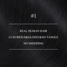 Echthaar Nano Ring Extensions Schwarz 60cm - 50g
