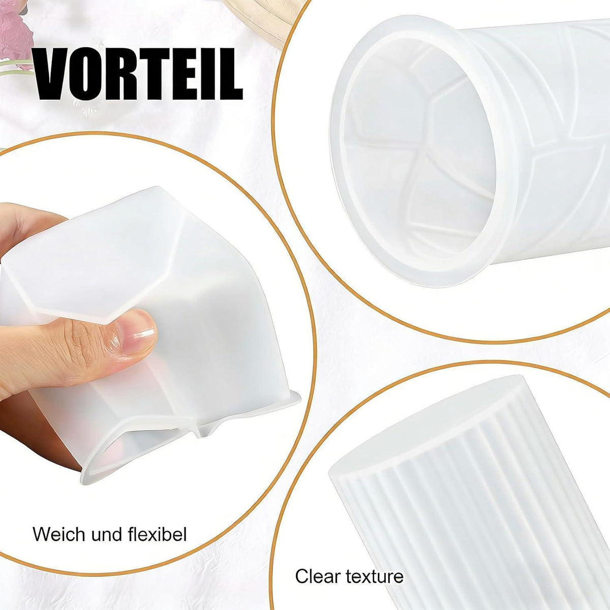 Silikon Kerzenformen Weihnachten Set – 8 Form, Dochte & Zubehör