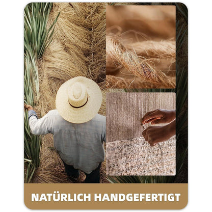 Handgewebte Jute Fußmatte 90x150cm - Rutschfest & Langlebig