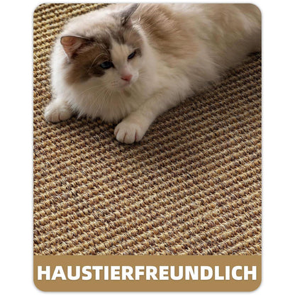Handgewebte Jute Fußmatte 90x150cm - Rutschfest & Langlebig