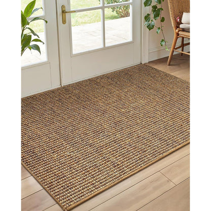 Handgewebte Jute Fußmatte 90x150cm - Rutschfest & Langlebig