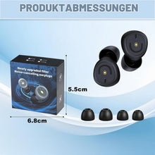 Schlaf Ohrstöpsel Silikon - 50dB Geräuschreduzierung Schwarz