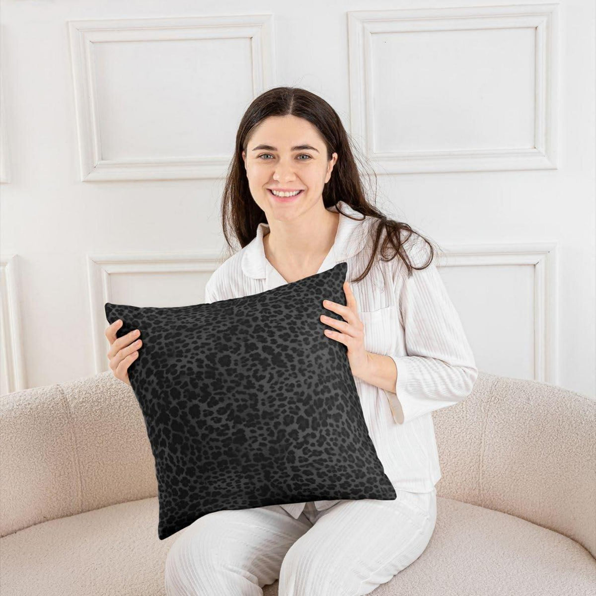 Gepard Kissenbezüge 45x45cm - 2er Set Tierprint Sofakissen