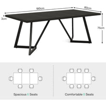Moderner Computertisch 180 cm – Schreibtisch für Home Office & Büro