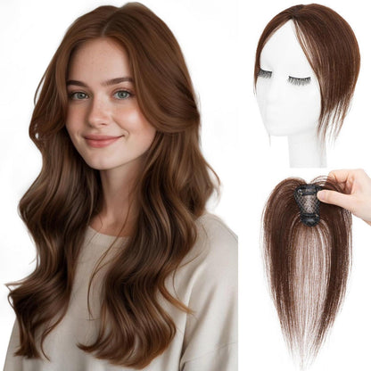 Clip-in Pony Echthaar – Dunkelbraun (10g)