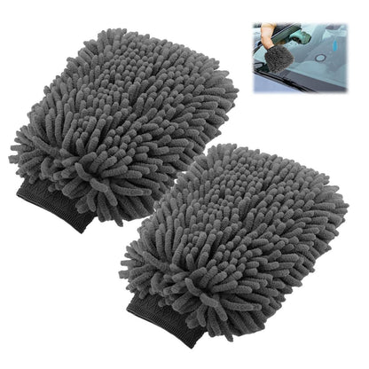 2x Mikrofaser Waschhandschuhe Auto – Kratzfrei & Vielseitig