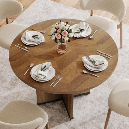 Runder Esstisch 100cm Landhausstil Holz Küchentisch für 4 Personen