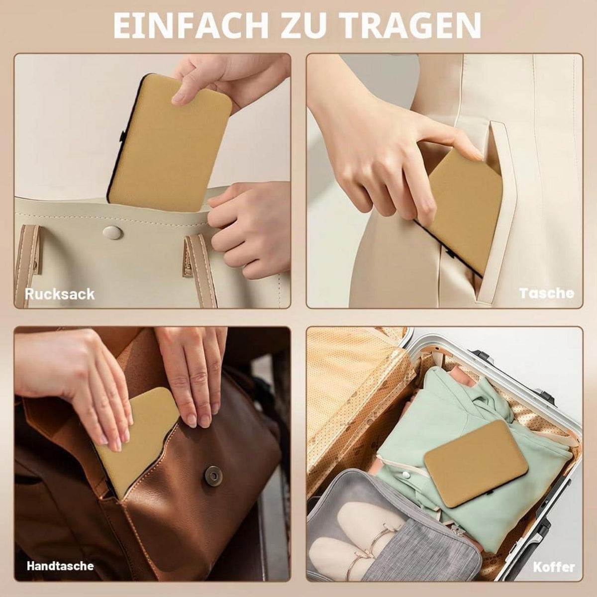 Maniküre Set 24-teilig Edelstahl – Nagelpflege Set mit Tasche