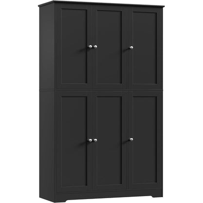 180 cm Küchenschrank mit 6 Türen & verstellbaren Böden