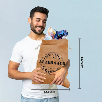 Geschenkset 60. Geburtstag Männer: Alter Sack mit Cap & Socken