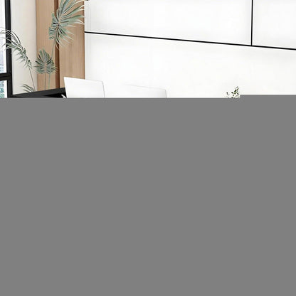Moderne Empfangstheke Schwarz 200x60x100cm – Rezeptionstresen
