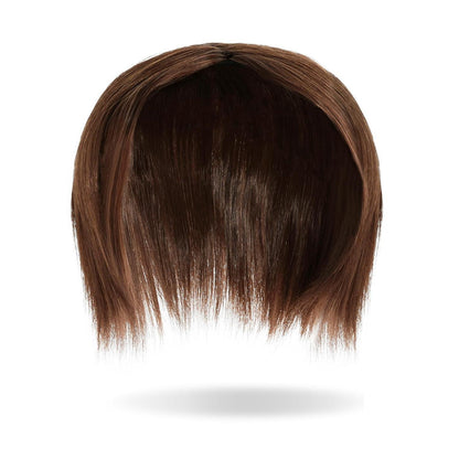Haar Topper Damen 15cm Dunkelrotbraun Synthetik Haarteil