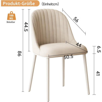 Samt Esszimmerstühle Set (4) – Modern & Komfortabel