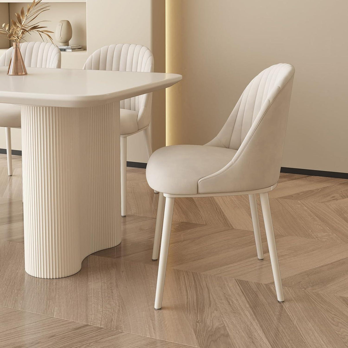 Samt Esszimmerstühle Set 2 | Modern & Bequem