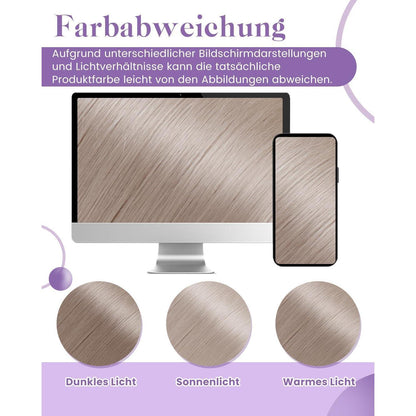 Echthaar Tressen Blond 55cm – Doppelt Nähen #60