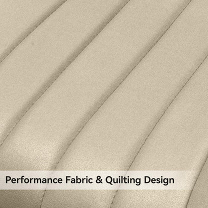 Esszimmerstühle 8er Set | Beige Polsterstühle mit Sitzkissen