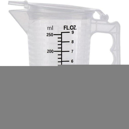 Transparenter Messbecher 250ml mit Deckel – Küchenhelfer zum Backen