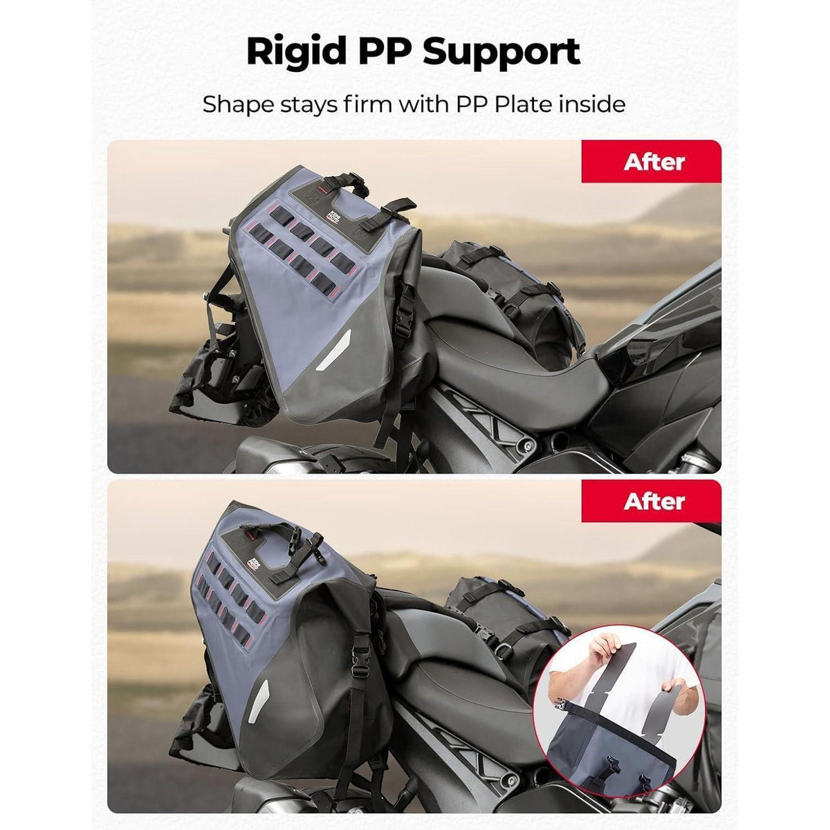Wasserdichte Motorrad Satteltaschen 30L – IPX6 & MOLLE System