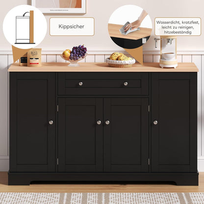 Modernes Küchenbuffet mit verstellbaren Böden & Kippschutz