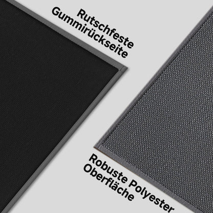 Waschbare Fußmatte Grau 80x120cm – Rutschfest & Saugfähig